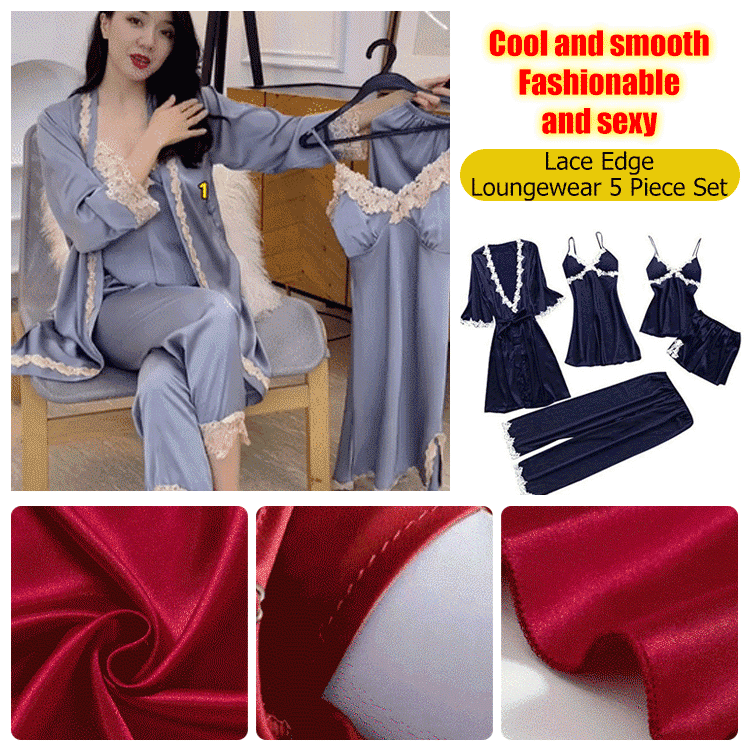 Set de Peignoir en bandoulière en satin