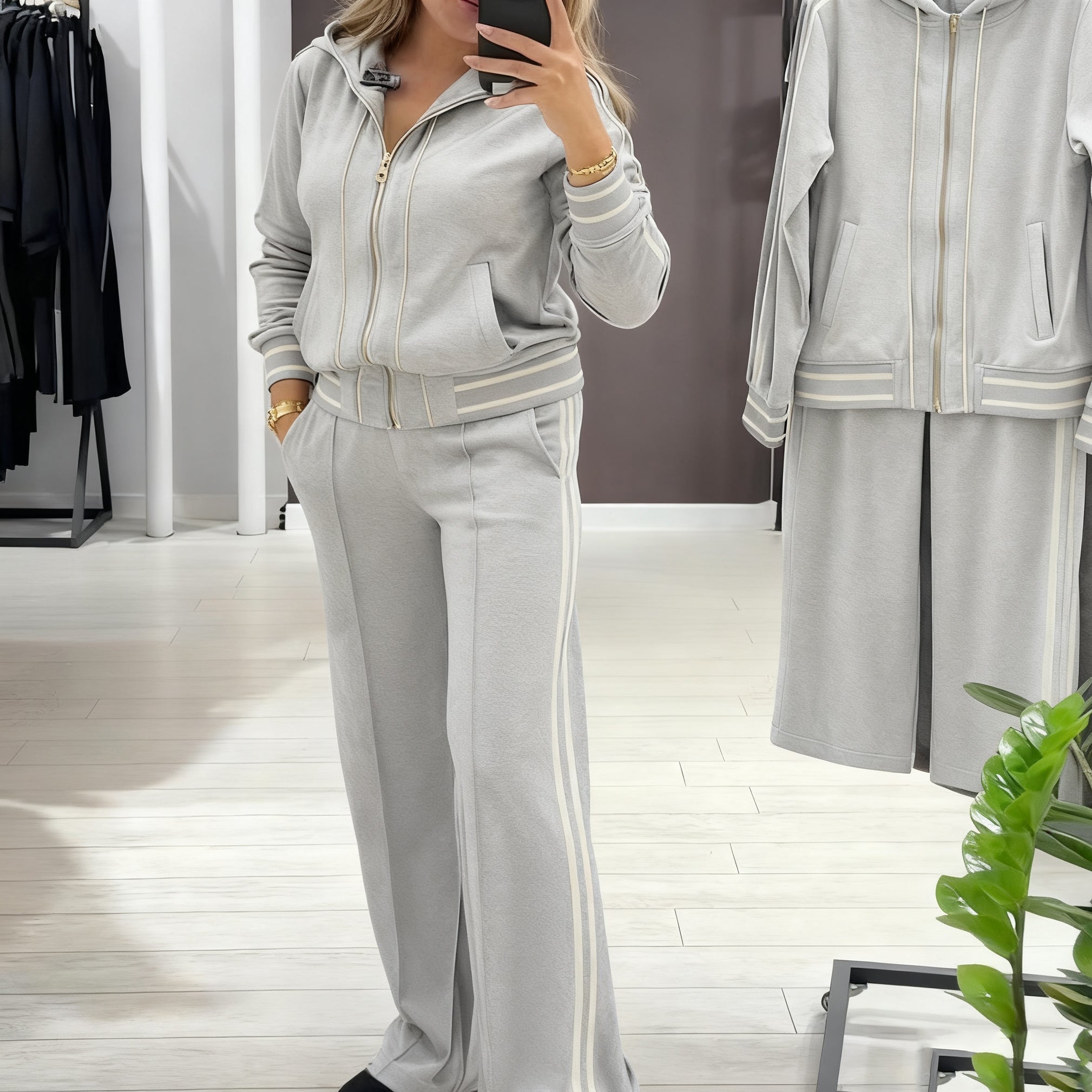 Ensemble de vêtements de sport 2 pièces pour femmes de haute qualité — Le confort chic pour toutes les occasions !
