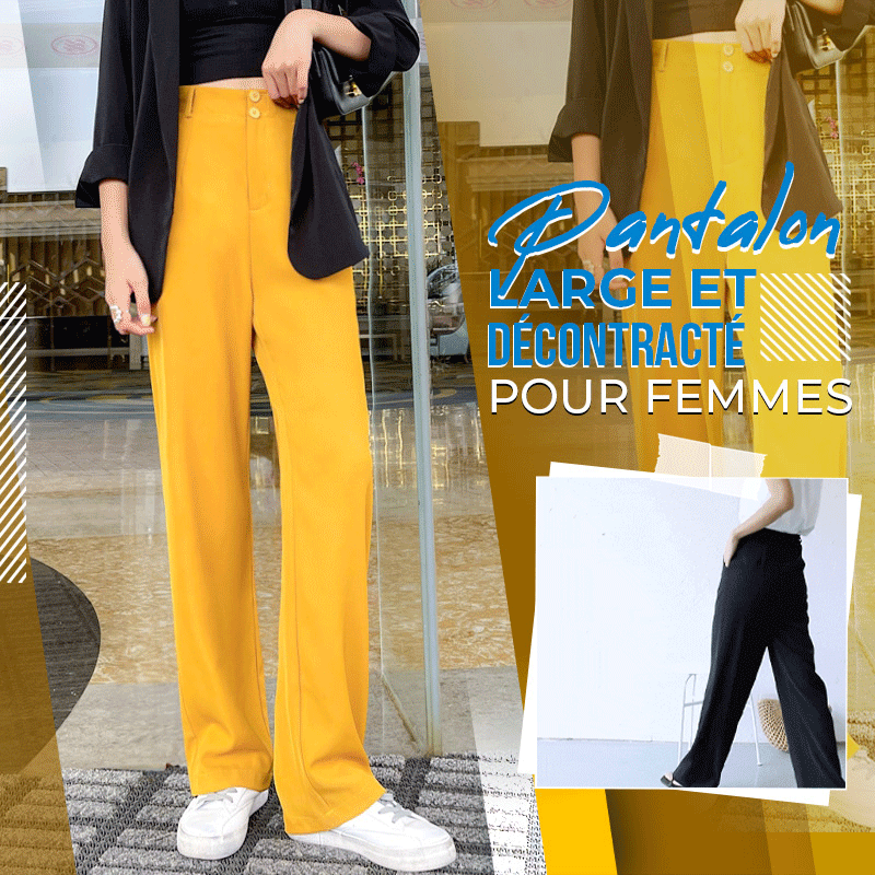 Pantalon large et décontracté pour femmes