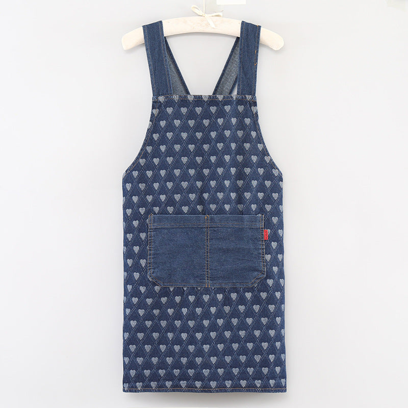 Tablier Adulte Jour - Poche Avant & Bregues Réglables, Idéal pour Cuisine et Loisirs Créatifs