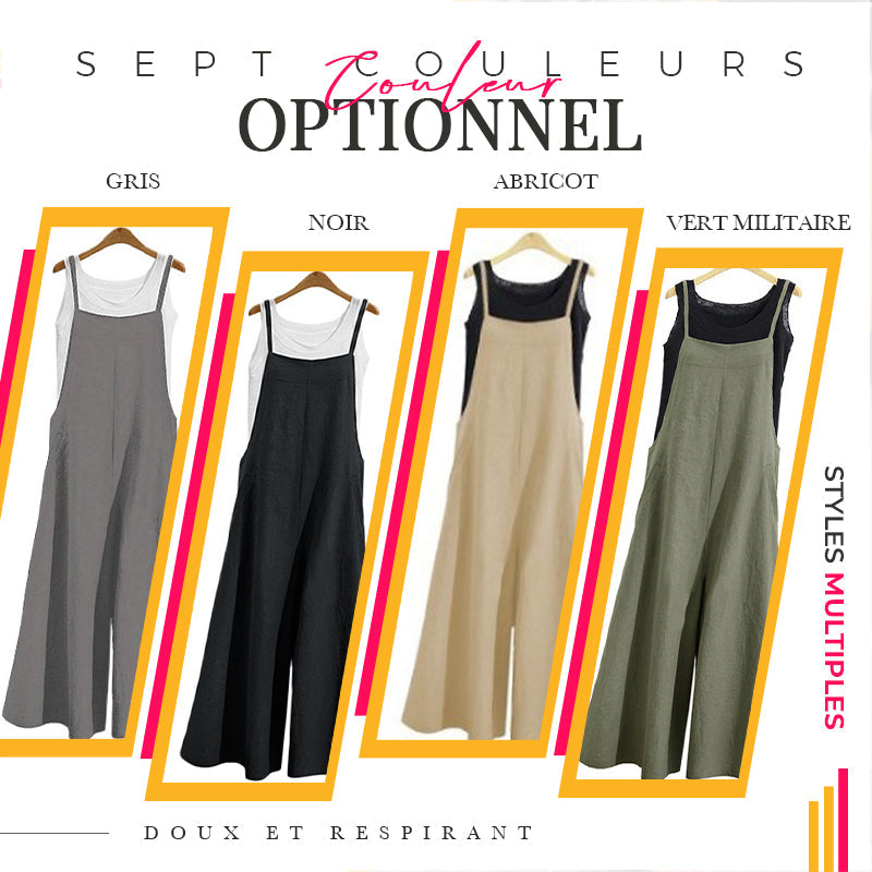 Pantalon décontracté à jambes larges pour femmes