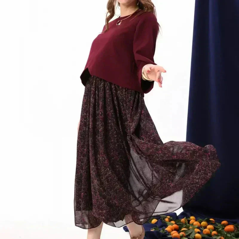 Ensemble deux pièces de robe élégante de haute qualité pour femme