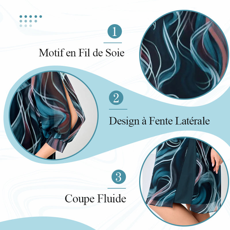 Robe Midi Rêveuse en Mousseline