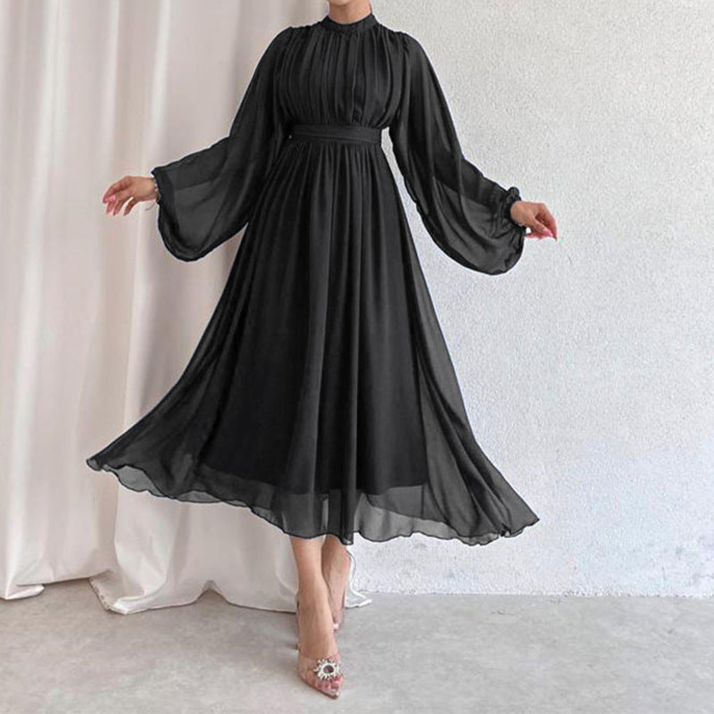 Jupe trapèze en tissu de haute qualité pour femmes