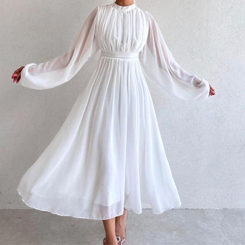 Jupe trapèze en tissu de haute qualité pour femmes