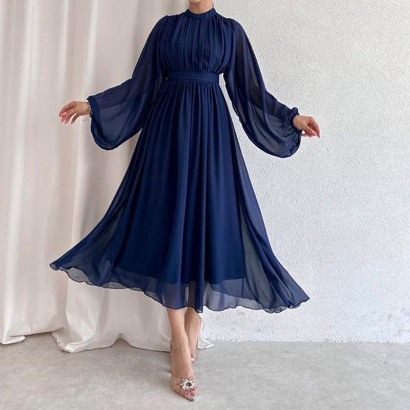 Jupe trapèze en tissu de haute qualité pour femmes