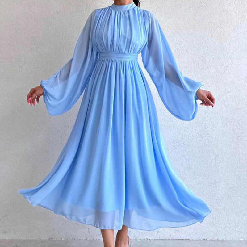 Jupe trapèze en tissu de haute qualité pour femmes