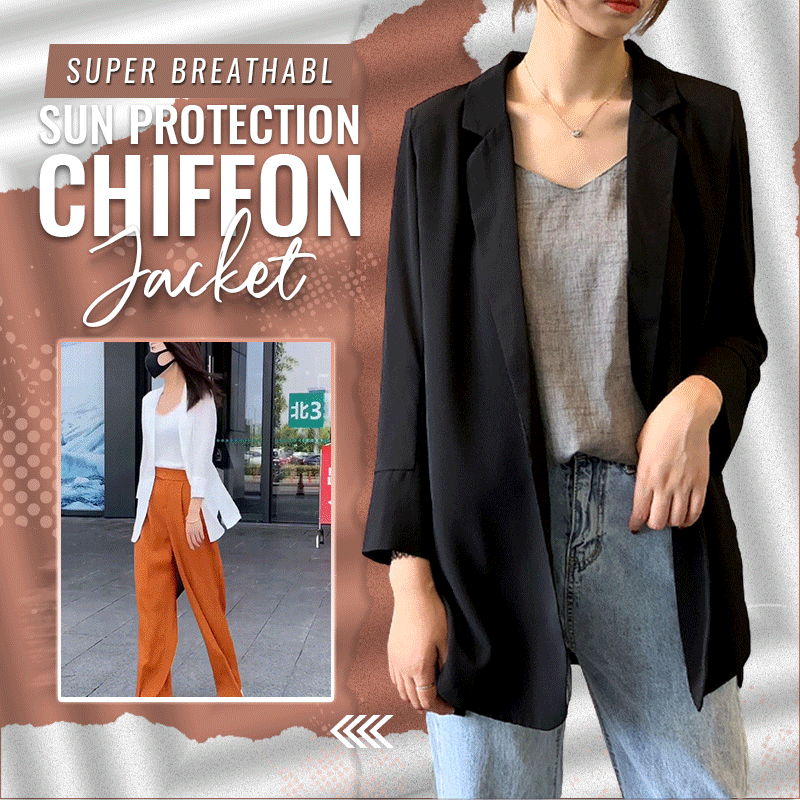 Veste de costume en mousseline de soie super respirante