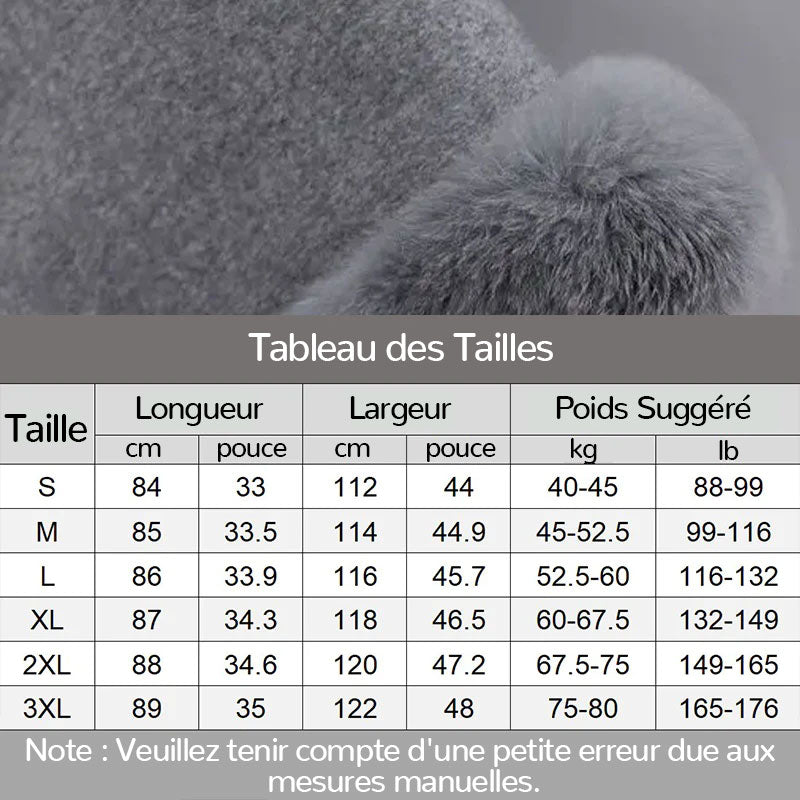 Manteau à col en fourrure premium pour femmes, automne et hiver