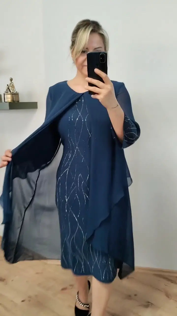 Robe brillante à la mode pour dames