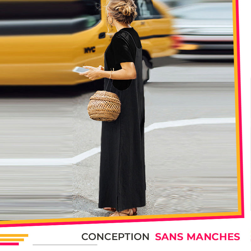 Pantalon décontracté à jambes larges pour femmes