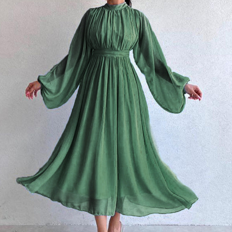 Jupe trapèze en tissu de haute qualité pour femmes