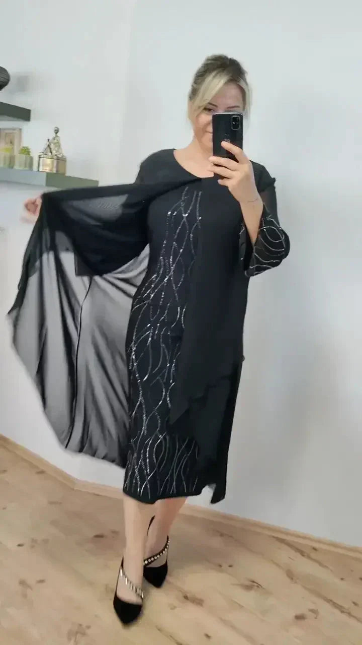 Robe brillante à la mode pour dames