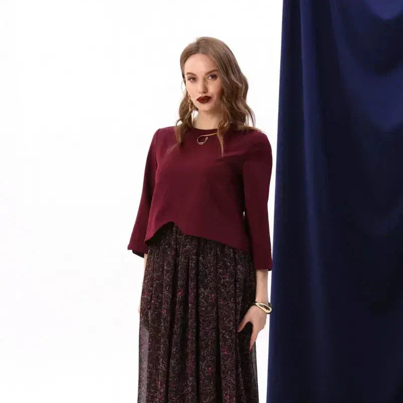 Ensemble deux pièces de robe élégante de haute qualité pour femme