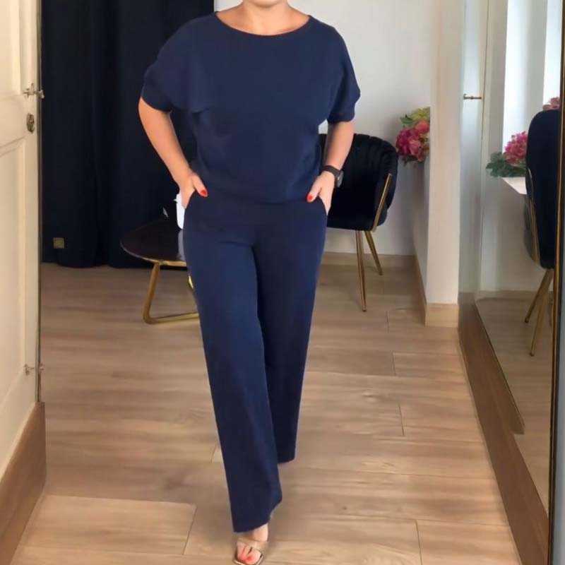 Ensemble 3 pièces élégant comprenant un cardigan long, un haut et un pantalon